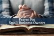 Prayer For Small Business Owners